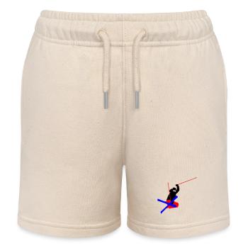 Freestyle Skiing - Kids Organic Sweat Shorts by Stanley/Stella - soft Ecru - Front