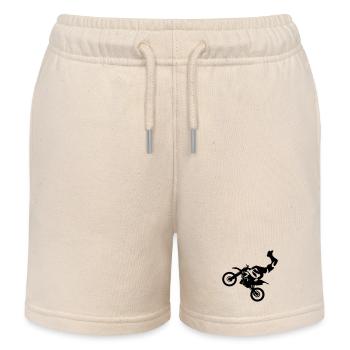 Motocross - Short de jogging enfant bio Stanley/Stella - écru doux - Devant