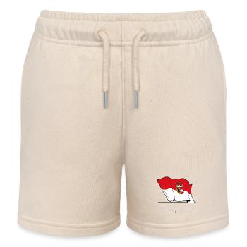 Salzburg Flag – Namespace - Kids Organic Sweat Shorts by Stanley/Stella - soft Ecru - Front