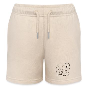 Ours polaire - Short de jogging enfant bio Stanley/Stella - écru doux - Devant