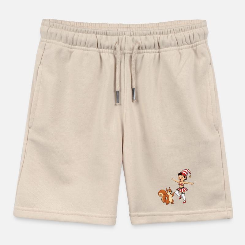 Leprechaun-Mädchen mit Eichhörnchen Kinder Organic Joggingshorts Mini Bolter von Stanley/Stella