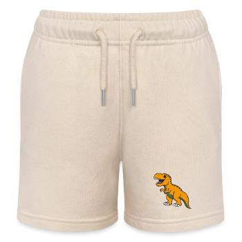 Dino - Kids Organic Sweat Shorts by Stanley/Stella - soft Ecru - Front