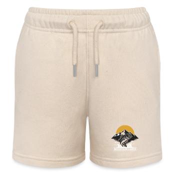 Fishing Bar Lakes Mountain River - Kids Organic Sweat Shorts by Stanley/Stella - soft Ecru - Front
