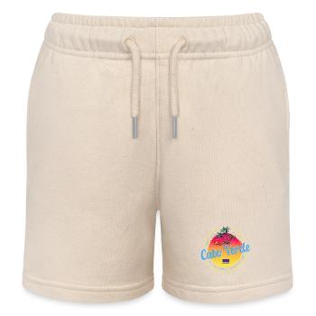 Kap Verde Insel Sonnenuntergang mit Palme Souvenir - Kinder Organic Joggingshorts Mini Bolter von Stanley/Stella - Natur - Vorne