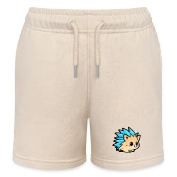 Süßer Kawaii-Igel-Doodle-Cartoon - Kinder Organic Joggingshorts Mini Bolter von Stanley/Stella - Natur - Vorne