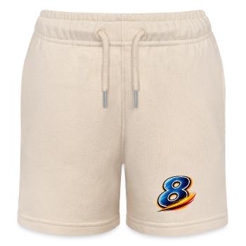Nummer 8 Fußball Shirt Mittelfeld Allrounder - Kinder Organic Joggingshorts Mini Bolter von Stanley/Stella - Natur - Vorne