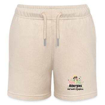 Printemps ? Non merci ! Reine des allergies 2026 - Short de jogging enfant bio Stanley/Stella - écru doux - Devant