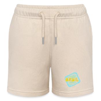 Basil als Hobby - Kinder Organic Joggingshorts Mini Bolter von Stanley/Stella - Natur - Vorne