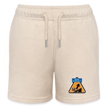 Panneau routier raide de Calpe Cycling - Short de jogging enfant bio Stanley/Stella - écru doux - Devant