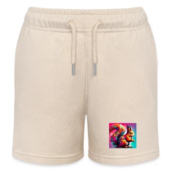 écureuil - Short de jogging enfant bio Stanley/Stella - écru doux - Devant