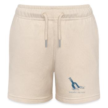 Irgendwo da draußen Flaschenbotschaft-Design - Kinder Organic Joggingshorts Mini Bolter von Stanley/Stella - Natur - Vorne