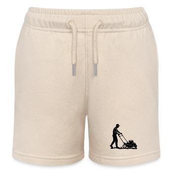 Tondeuse à gazon - Short de jogging enfant bio Stanley/Stella - écru doux - Devant