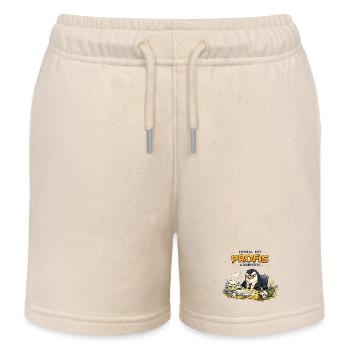 Einmal Mit Profis Arbeiten Gestern Sprüche Beruf - Kinder Organic Joggingshorts Mini Bolter von Stanley/Stella - Natur - Vorne