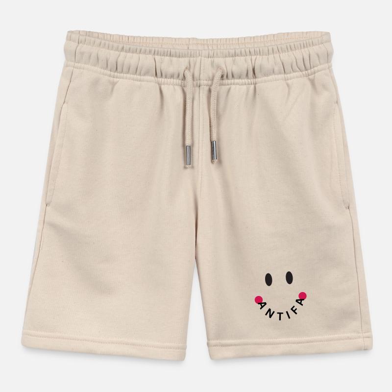 Friendly Antifa Original Kids Organic Sweat Shorts by Stanley/Stella