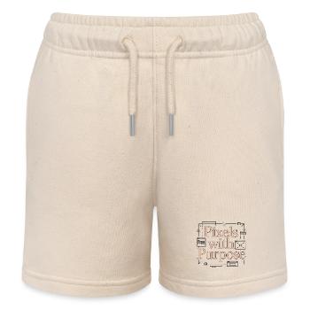 UX/UI Designer Pixels With Purpose Digital Design - Kids Organic Sweat Shorts by Stanley/Stella - soft Ecru - Front