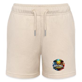 PICKLEBALL LOVERS - Kids Organic Sweat Shorts by Stanley/Stella - soft Ecru - Front