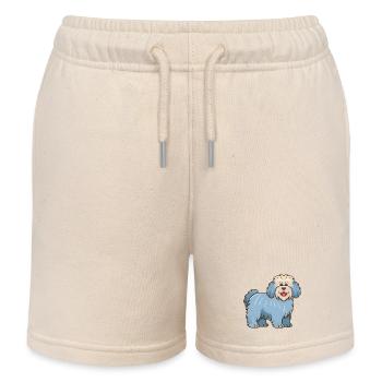 Hellblauer zotteliger Hund (Comic) - Kinder Organic Joggingshorts Mini Bolter von Stanley/Stella - Natur - Vorne