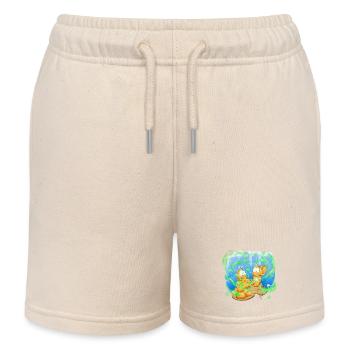 Neon-Orb-Freunde - Kinder Organic Joggingshorts Mini Bolter von Stanley/Stella - Natur - Vorne