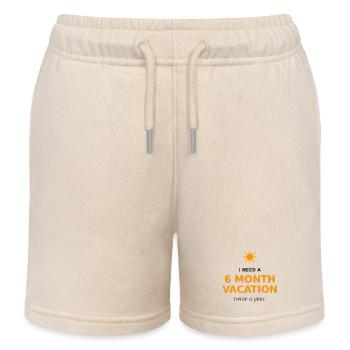 Holidays all year round - Kids Organic Sweat Shorts by Stanley/Stella - soft Ecru - Front