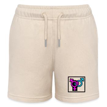 Gender Symbole Pride Icon - Kinder Organic Joggingshorts Mini Bolter von Stanley/Stella - Natur - Vorne