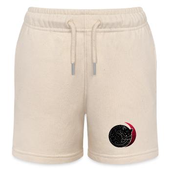 Mondkatze Konstellation - Kinder Organic Joggingshorts Mini Bolter von Stanley/Stella - Natur - Vorne
