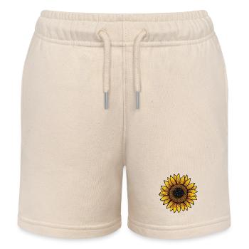 Sunflower - Kids Organic Sweat Shorts by Stanley/Stella - soft Ecru - Front