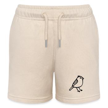 Oiseau - Short de jogging enfant bio Stanley/Stella - écru doux - Devant