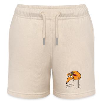 I thought Silence - Kids Organic Sweat Shorts by Stanley/Stella - soft Ecru - Front