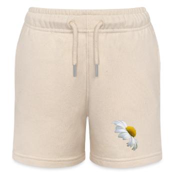 Margeriten Margerite weiße Blume Gänseblume - Kinder Organic Joggingshorts Mini Bolter von Stanley/Stella - Natur - Vorne