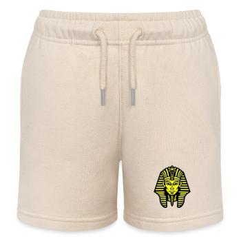 Pharaoh's Skull - Kids Organic Sweat Shorts by Stanley/Stella - soft Ecru - Front
