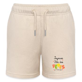 joyeuse fete des pères je t aime papa - Short de jogging enfant bio Stanley/Stella - écru doux - Devant