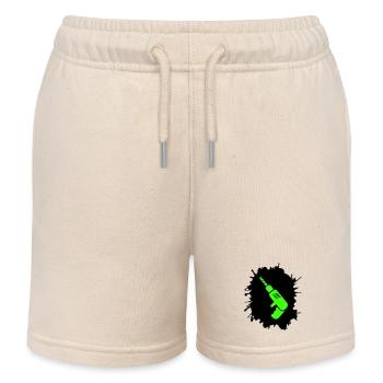 bohrmaschine klecks handwerker - Kinder Organic Joggingshorts Mini Bolter von Stanley/Stella - Natur - Vorne