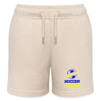 soccer team schweden - Kinder Organic Joggingshorts Mini Bolter von Stanley/Stella - Natur - Vorne