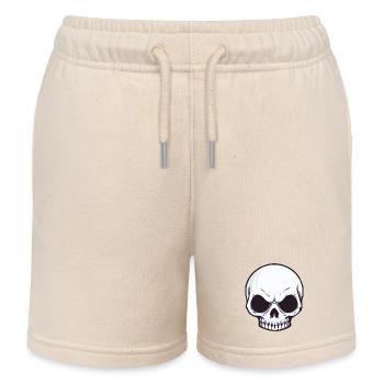 skull head - Kinder Organic Joggingshorts Mini Bolter von Stanley/Stella - Natur - Vorne
