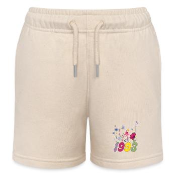 Geburtsjahr 1993 Wildblumen - Kinder Organic Joggingshorts Mini Bolter von Stanley/Stella - Natur - Vorne