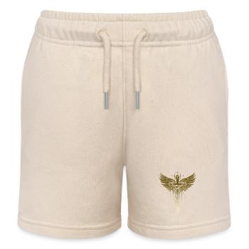 Jesus Bibel Christ Religion Christ Kreuz Christus - Kinder Organic Joggingshorts Mini Bolter von Stanley/Stella - Natur - Vorne