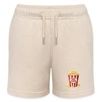 Popcorn Costume Carnival - Kids Organic Sweat Shorts by Stanley/Stella - soft Ecru - Front
