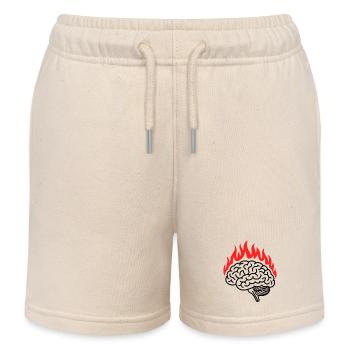 Overthinking - Funny Introvert Quote - Kinder Organic Joggingshorts Mini Bolter von Stanley/Stella - Natur - Vorne