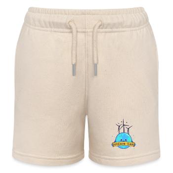 Une terre souriante grâce à l’énergie éolienne – pour un Z propre - Short de jogging enfant bio Stanley/Stella - écru doux - Devant