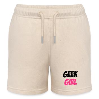 Geek Girl - Short de jogging enfant bio Stanley/Stella - écru doux - Devant