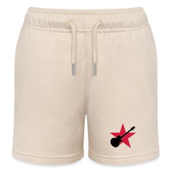 Guitar Player ! - Kids Organic Sweat Shorts by Stanley/Stella - soft Ecru - Front