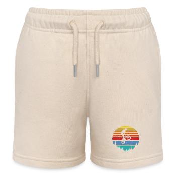 Fahrradfahrer, Biker - Kinder Organic Joggingshorts Mini Bolter von Stanley/Stella - Natur - Vorne