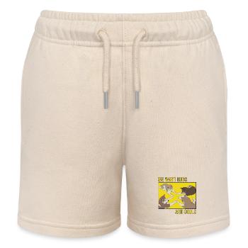 Wir wollen Umarmungen und Seelen - Kinder Organic Joggingshorts Mini Bolter von Stanley/Stella - Natur - Vorne