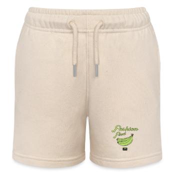 Mode Essen Bananen - Kinder Organic Joggingshorts Mini Bolter von Stanley/Stella - Natur - Vorne