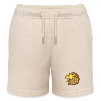 Löwe portrait - Kinder Organic Joggingshorts Mini Bolter von Stanley/Stella - Natur - Vorne