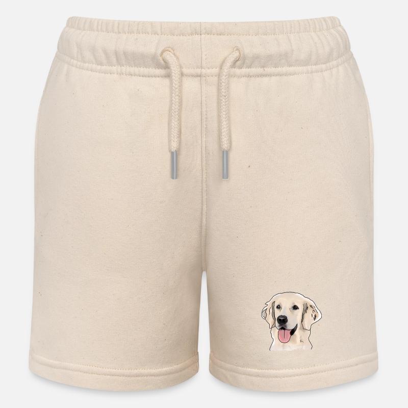 Golden Retrievers - Short de jogging enfant bio Stanley/Stella - écru doux