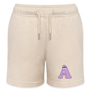 A - Short de jogging enfant bio Stanley/Stella - écru doux - Devant