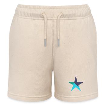 ETOILE. ETOILES. STAR. FÊTE. ANNIVERSAIRE. NOËL - Short de jogging enfant bio Stanley/Stella - écru doux - Devant
