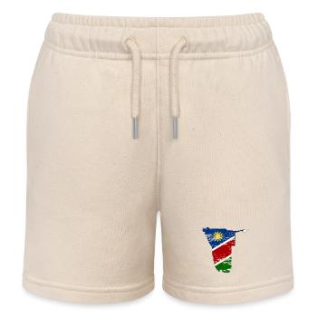 Namibia Landkarte used - Kinder Organic Joggingshorts Mini Bolter von Stanley/Stella - Natur - Vorne