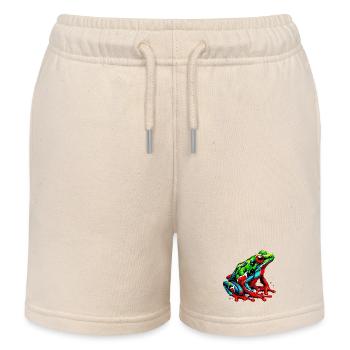 Frosch - Kinder Organic Joggingshorts Mini Bolter von Stanley/Stella - Natur - Vorne